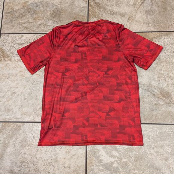 Spyder Boys XL Tshirt Red Athletic Performance H20 Surf UPF Wicking Short Sleeve - Picture 6 of 9